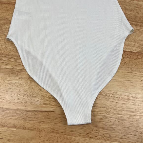 Wild Fable Women's White Spaghetti Strap Bodysuit - Size Medium - NWT - Picture 8 of 8